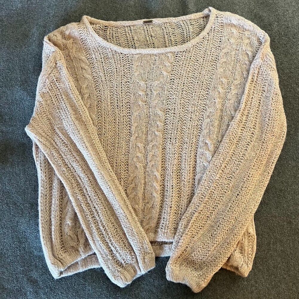 Free People Women's Angel Soft Pullover Bohochic Cottagecore Lagenlook, Size M